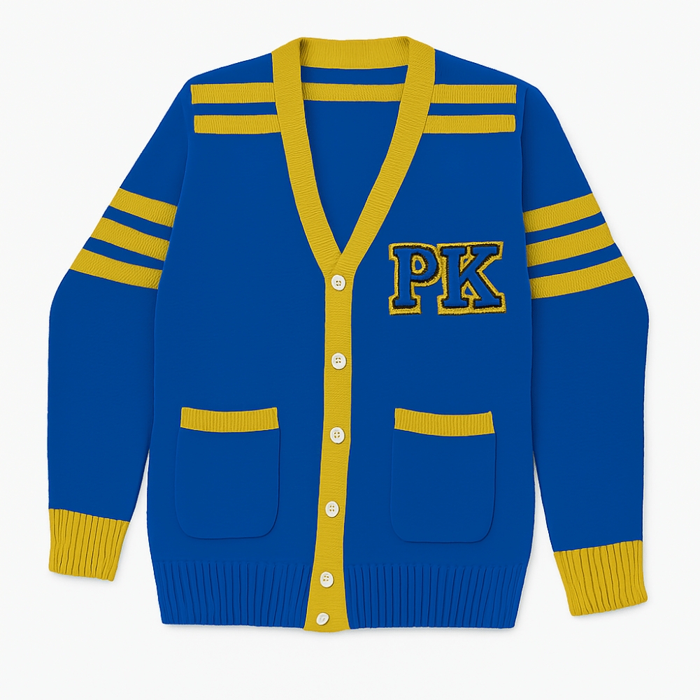 Contrasting Color Vintage Cardigan/Sweater Includes 2 free patches