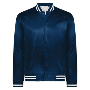 NAVY/WHITE SATIN